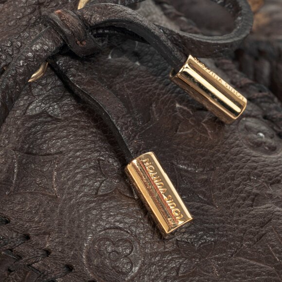 Louis Vuitton Gloria Brown Monogram-Embossed Leather Flat Loafers - Picture 9 of 14